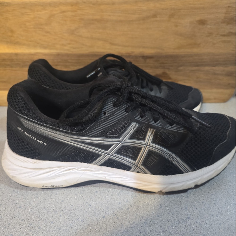 ASICS‎ GEL-Contend 5 Shoes Mens Size 8 Black Mesh Running Sneakers 1012A234 - Picture 2 of 10
